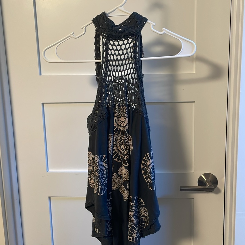 Free people button top halter
